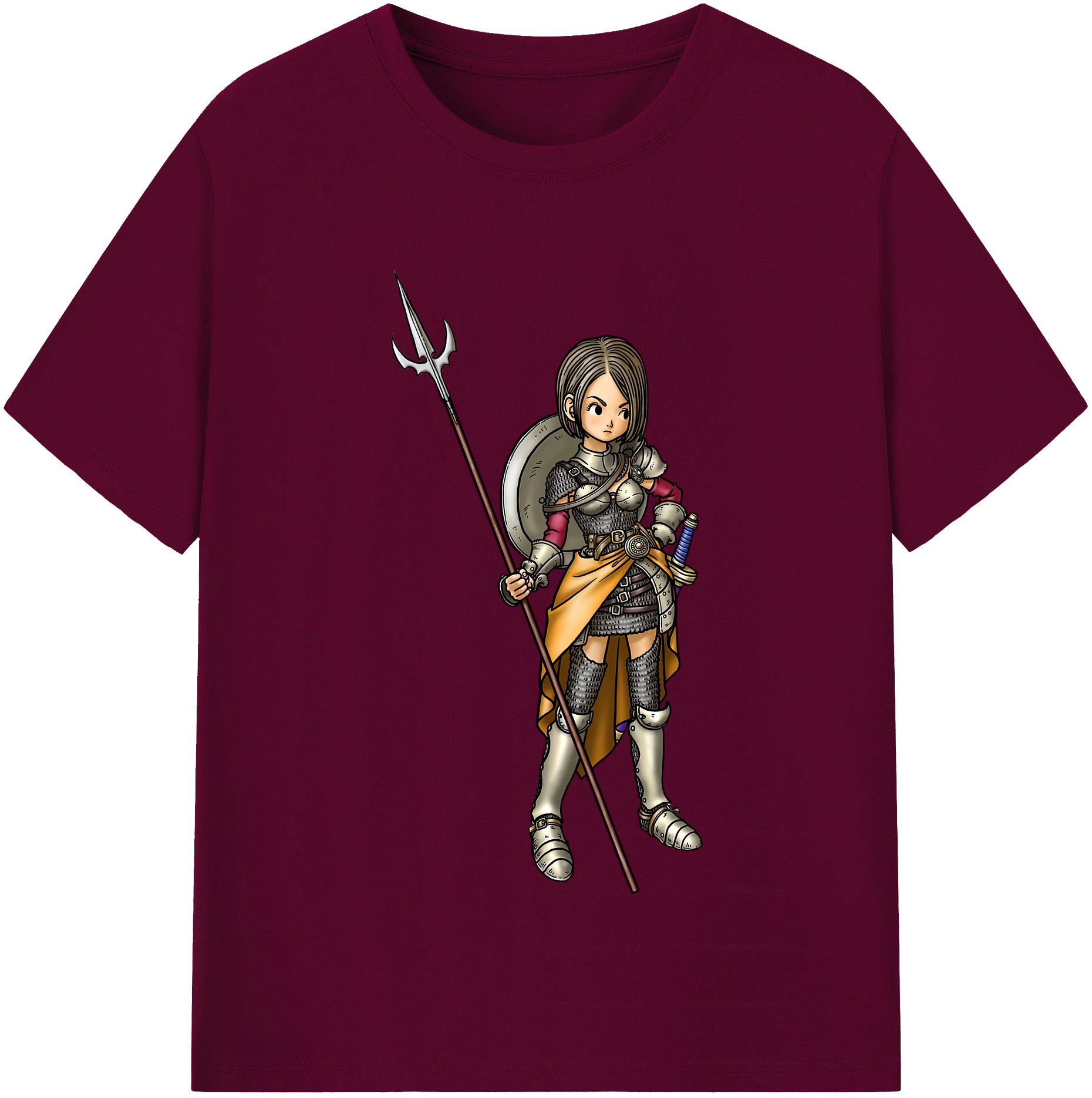 （画像用） ドラゴンクエスト Doragon Kuesuto Dragon Quest レディースカジュアルプリントTシャツ（綿100％）